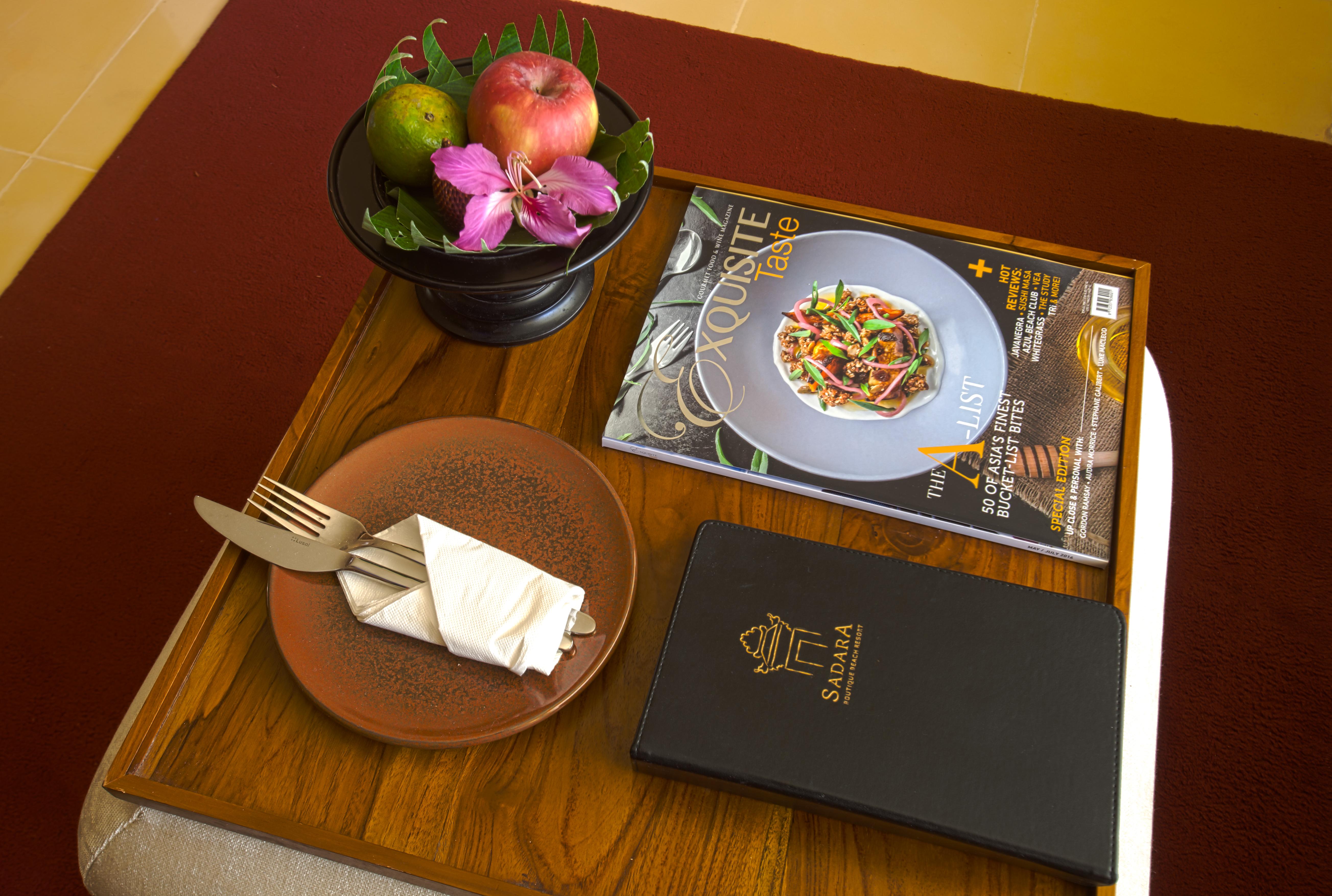 赛达拉精品海滩度假村 努沙杜瓦 外观 照片 A welcome amenity at a hotel